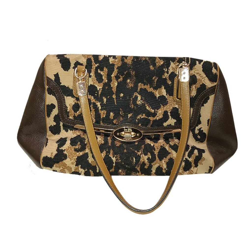 Coach animal print handbag